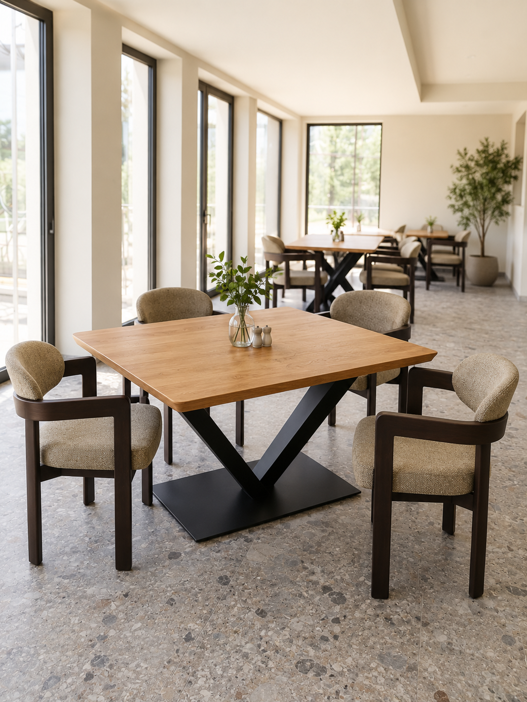 French oak tabele with Nordic